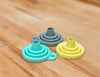 Collapsible Silicone Funnel for Food Pouches - LEMON