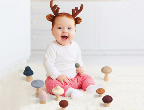Silicone Baby Toys - Mushrooms Teether