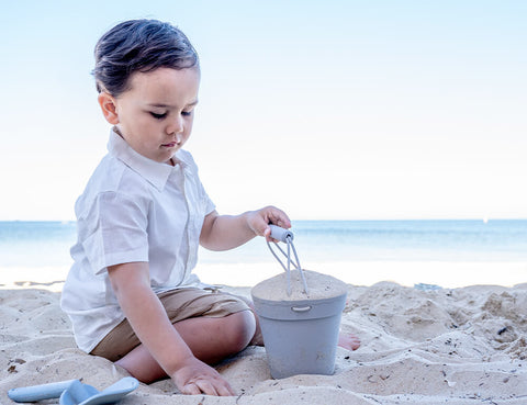 Silicone Beach Toys Grey - Bucket