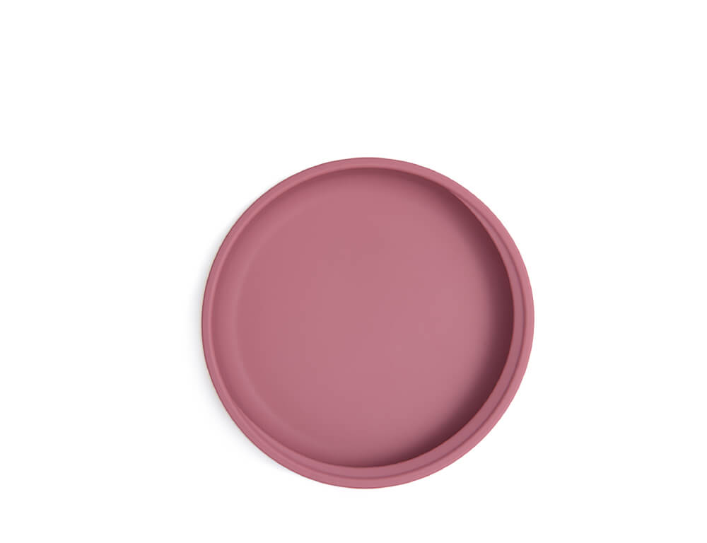 Silicone Suction Plate - DUSTY ROSE