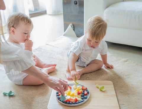 Baby Led Weaning Silicone Spoon & Fork Cutlery - Mint